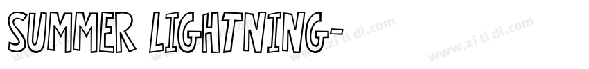 Summer Lightning字体转换